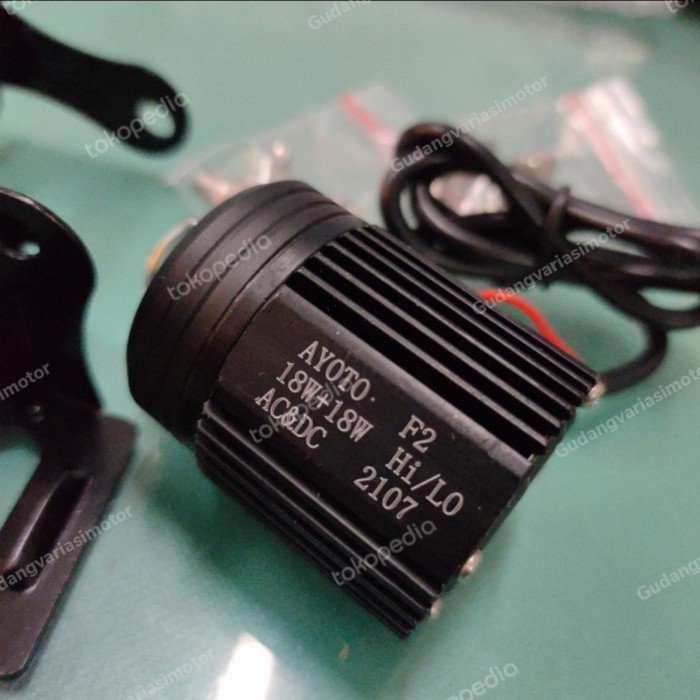 Ayoto Lampu Tembak D2 Laser 2 Warna Putih Dan Kuning F02 Promo