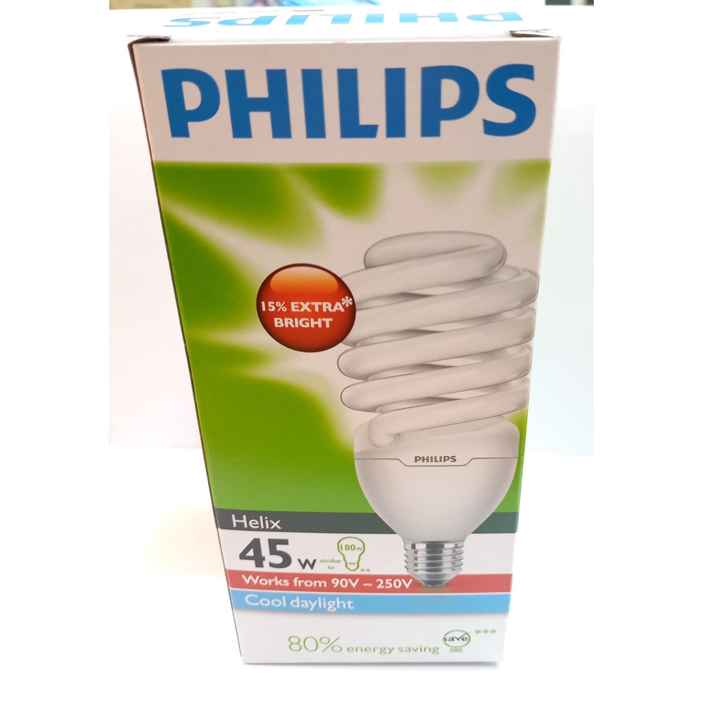Philips Lampu Helix/Spiral/Tornado 45 Watt