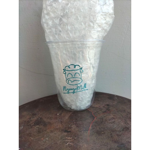 SABLON GELAS PLASTIK JENIS PET 14OZ OVAL (MERK POLIPACK)