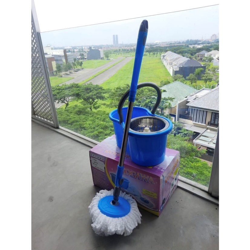 alat pel lantai  8808 stainless/ spin mop kogawa / alat pel modern