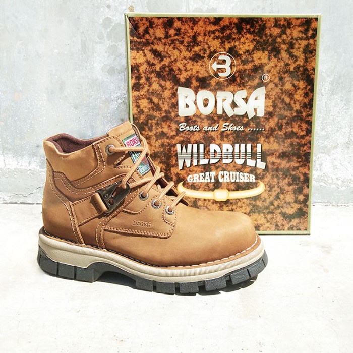 Bok Sepatu Boots Kulit Borsa Stout - Original Leather Boots
