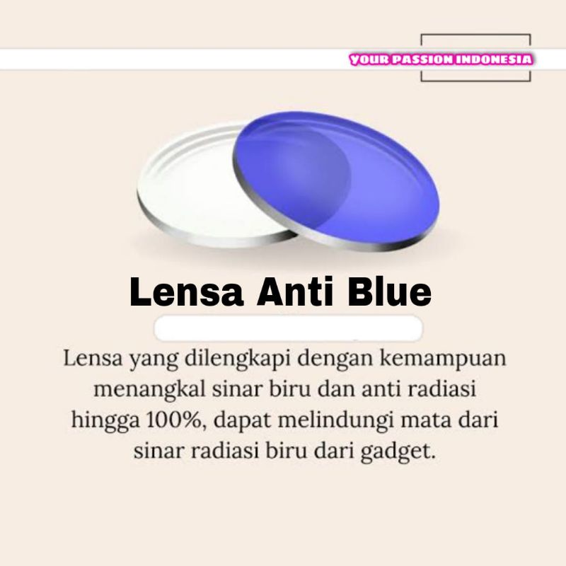 ZK041 Kacamata Anti Blue / Antiradiasi Komputer / Hp Model Kotak Cowok Cewek