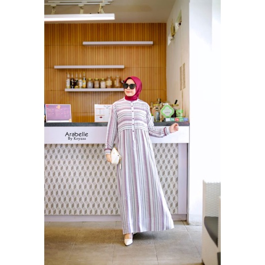 Gamis Keyza katun triset premium