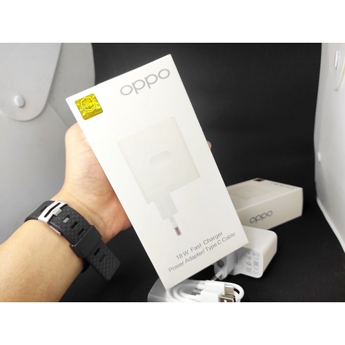 CHARGER OPPO TYPE C FAST CHARGING 18WATT ADAPTOR+KABEL (1 SET)