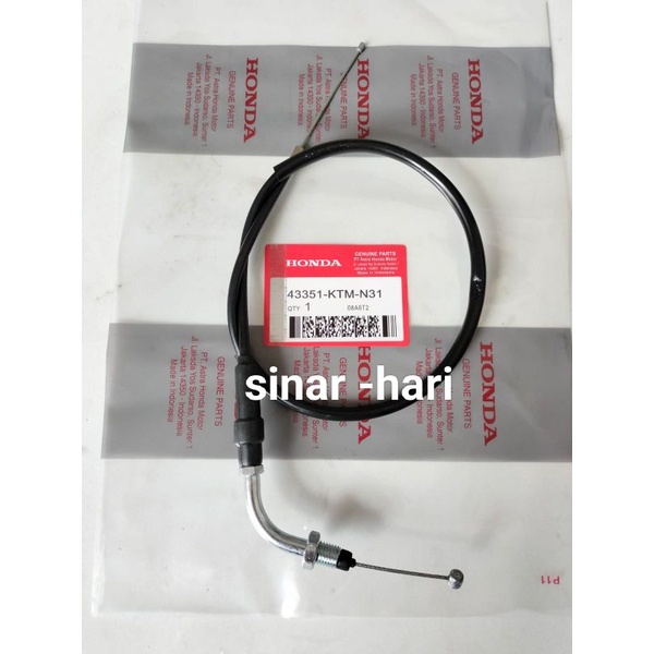 KABEL GAS ( KPH-KTM) HONDA ORIGINAL SUPRA X 125+ KARISMA+ KIRANA+ LAMA OLD