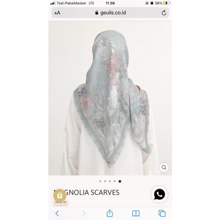 Jastip Wearing klamby scarf