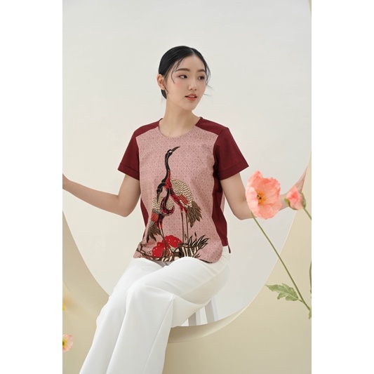 Baju batik cewek / atasan batik murah / blouse batik / baju batik wanita / batik wanita murah / 154