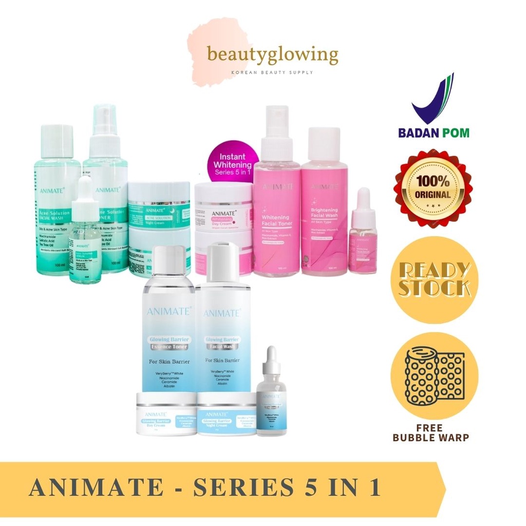 Animate SET Series 5in1 WHITENING / ACNE / BARRIER