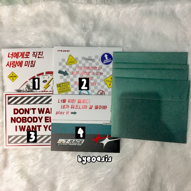 MD TRACE OFFICIAL TREASURE LYRICS CARD + AMPLOP