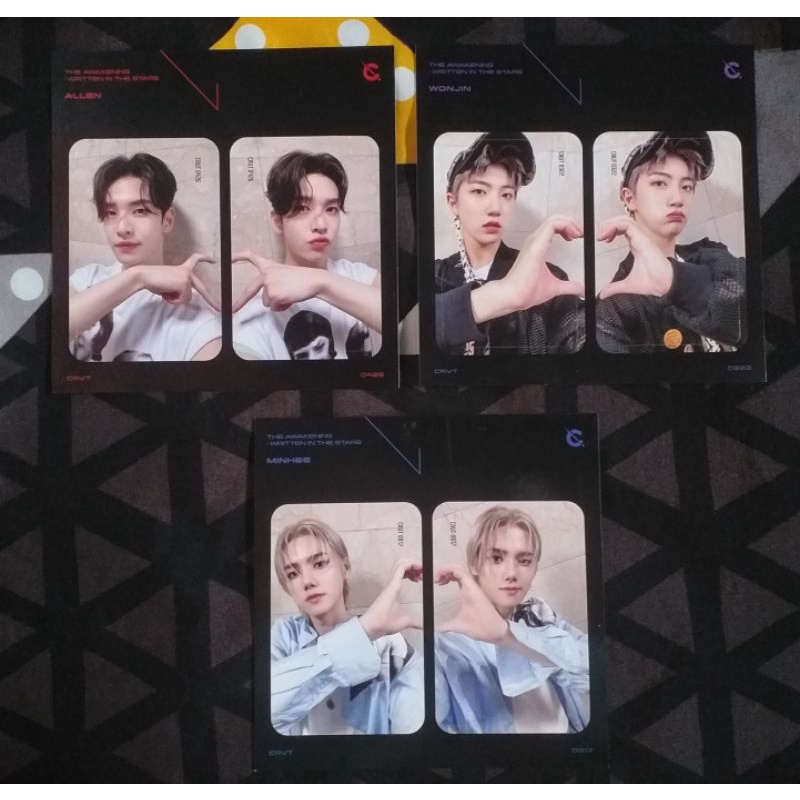 [READY] BENEFIT PHOTOCARD SSQ 4CUT/ SSQ HEART CRAVITY - ALLEN WONJIN MINHEE