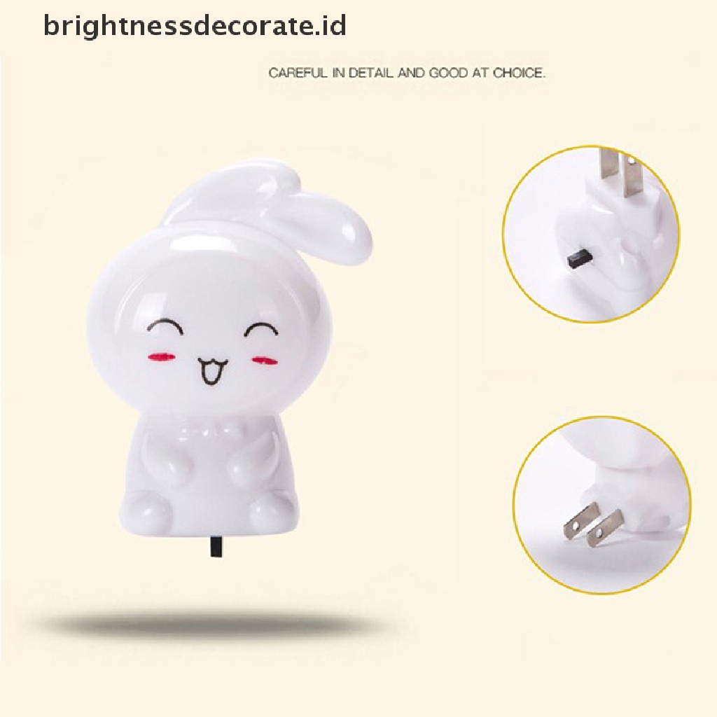 [Birth] Saklar Lampu Malam Kelinci Kartun LED Lucu Lampu Dinding bedside lamp Untuk Anak [ID]