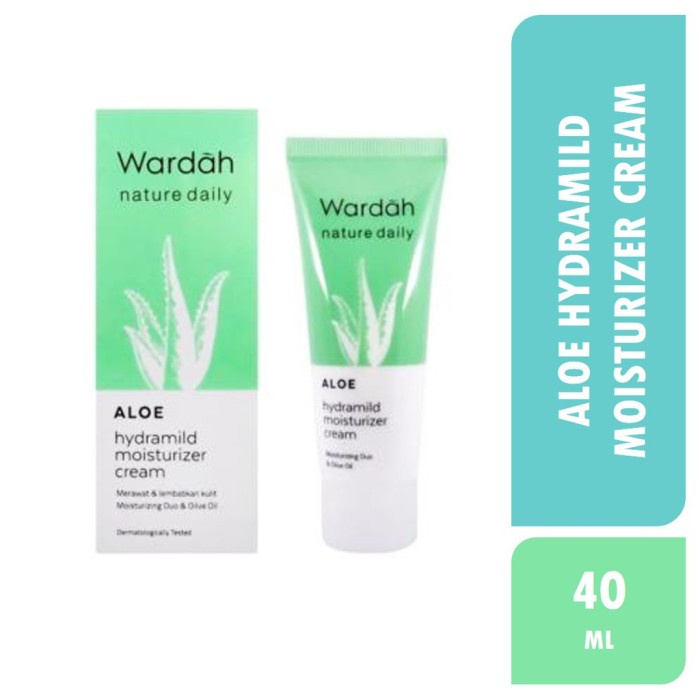 MFI - WARDAH NATURE DAILY ALOE HYDRAMILD MOISTURIZER CREAM 40 ML