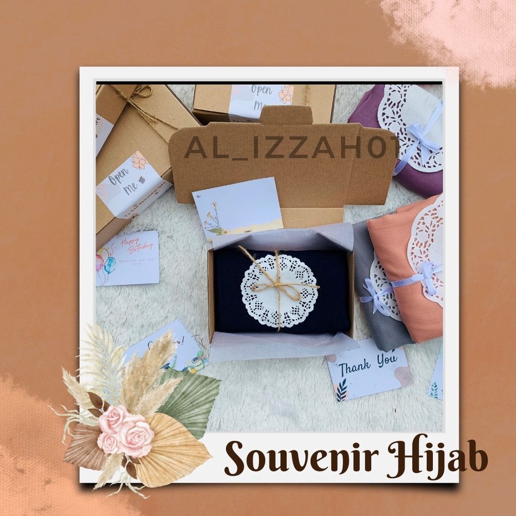 souvenir hijab hampers hijab,gift box