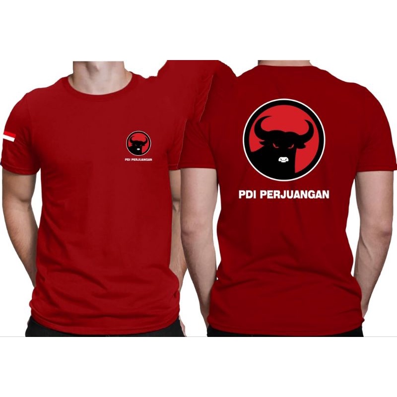 Baju Kaos LOGO PDI PERJUANGAN - Kaos Distro Premium Pria/Wanita Terbaru
