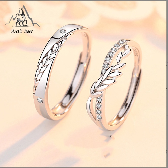 Cincin couple pasangan-Cincin couple Happiness cincin pasangan cincin titanium Original Arctic Deer