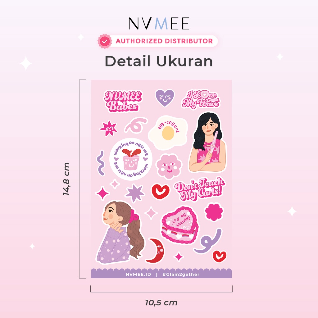 NVMEE - Sticker Birthday Glam2gether Edition A6