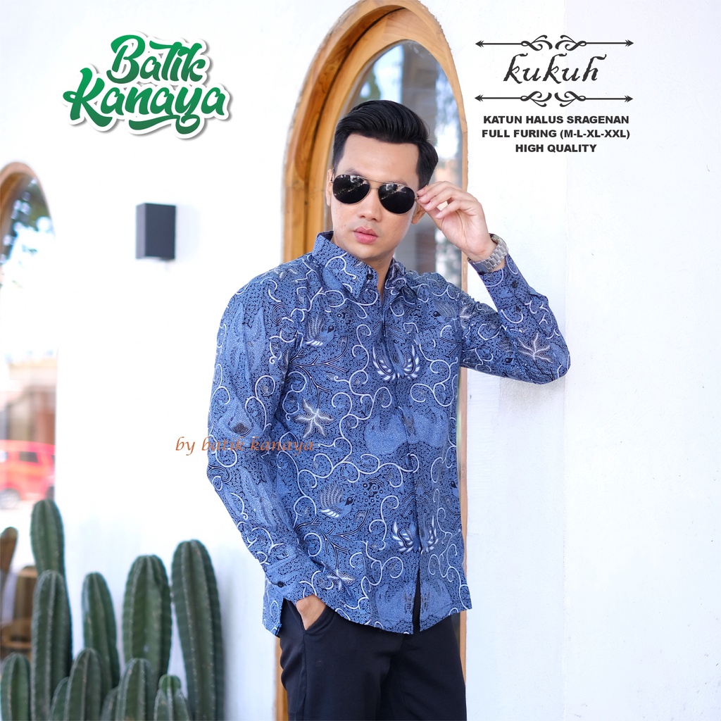 Kanaya Baju Batik Pria Lengan Panjang Modern KHUKUH Full Furing