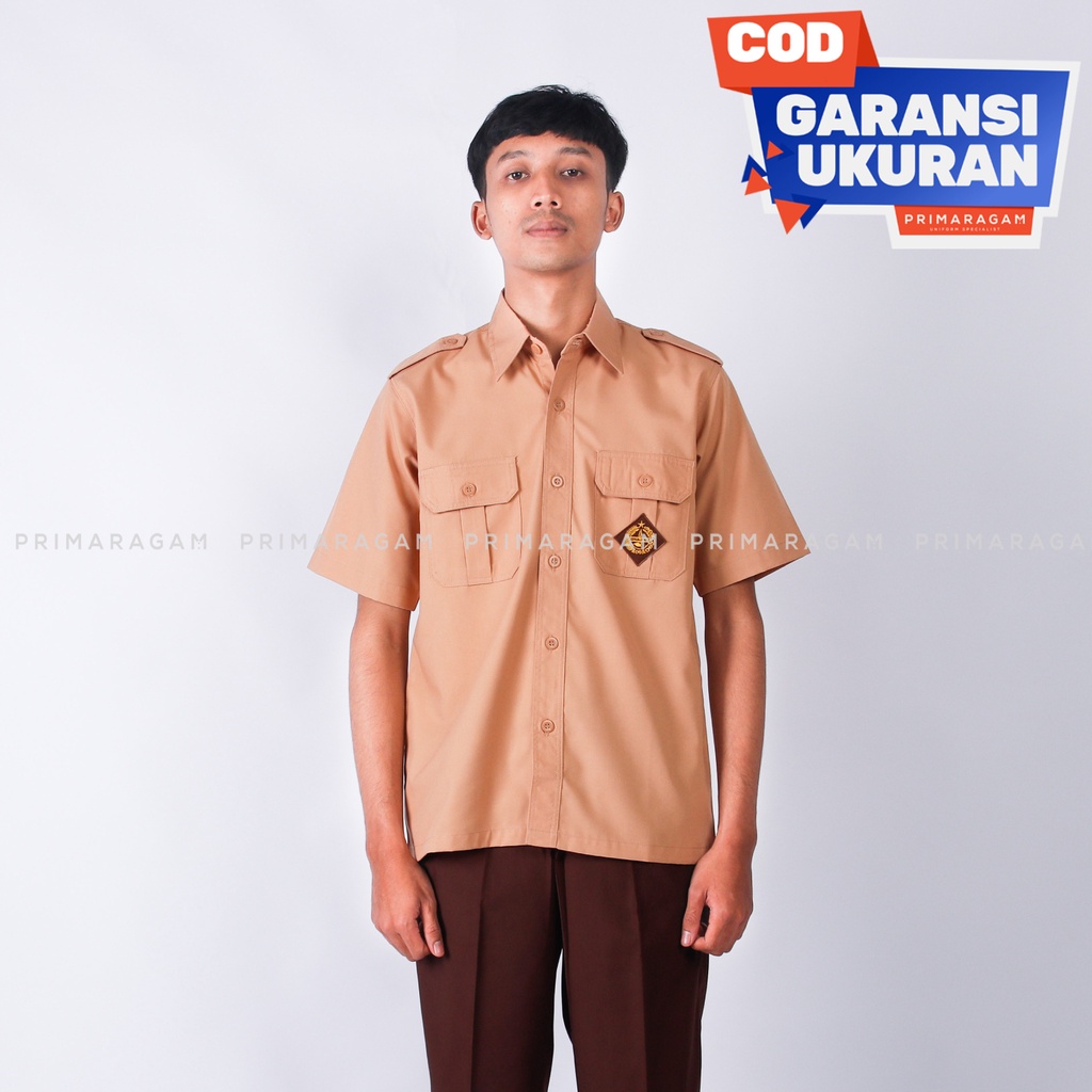 Primaragam Baju Seragam Pramuka Sma Laki Laki Pendek Penegak Smp Smk Penggalang Pria