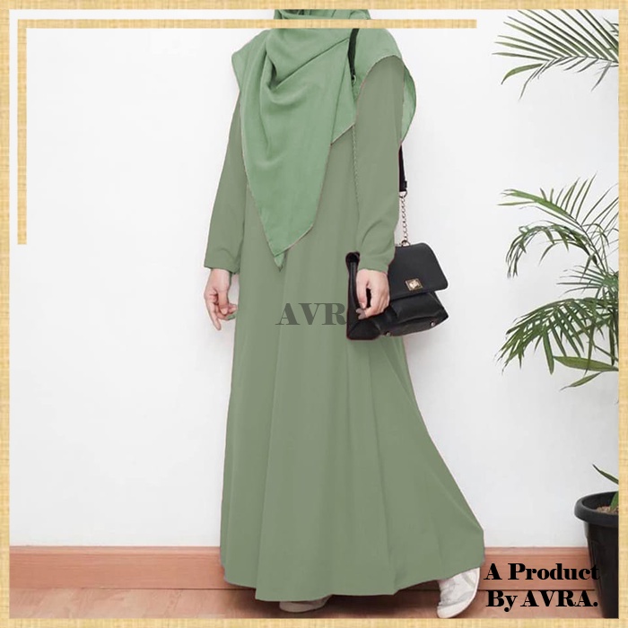 Gamis Polos Terbaru Dress Remaja Simple Baju Untuk Kuliah Baju Pengajian Baju Terusan Wanita Dress Polos Kekinian