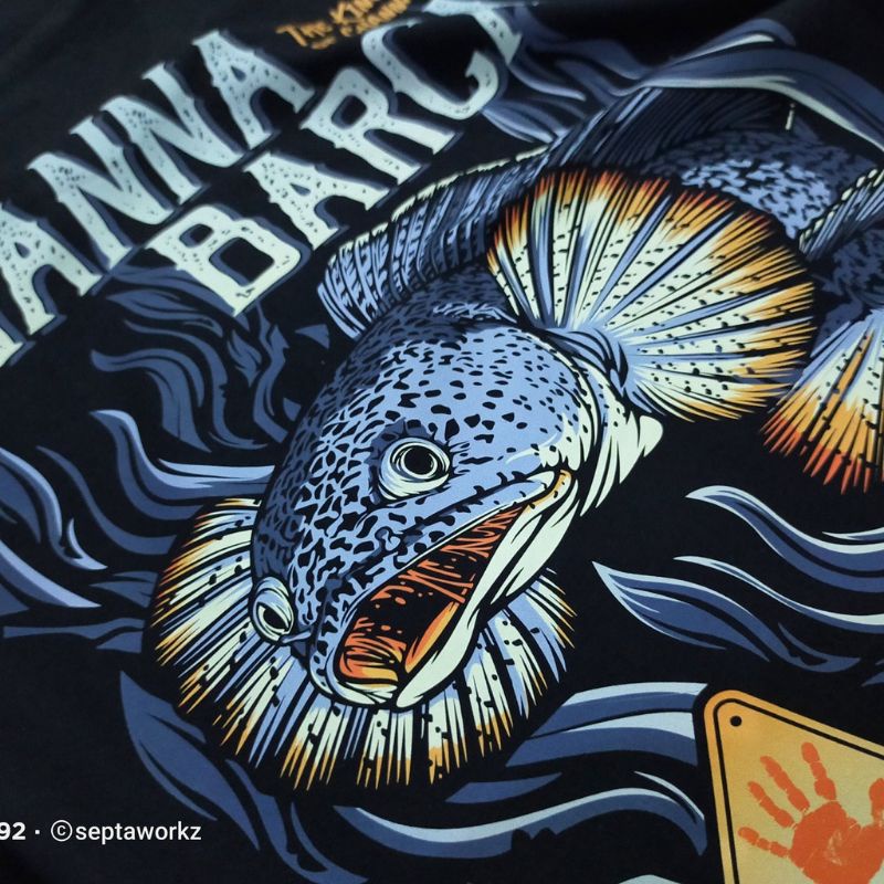 (UPLOAD ULANG) KAOS CHANNA BARCA/KAOS IKAN CHANNA