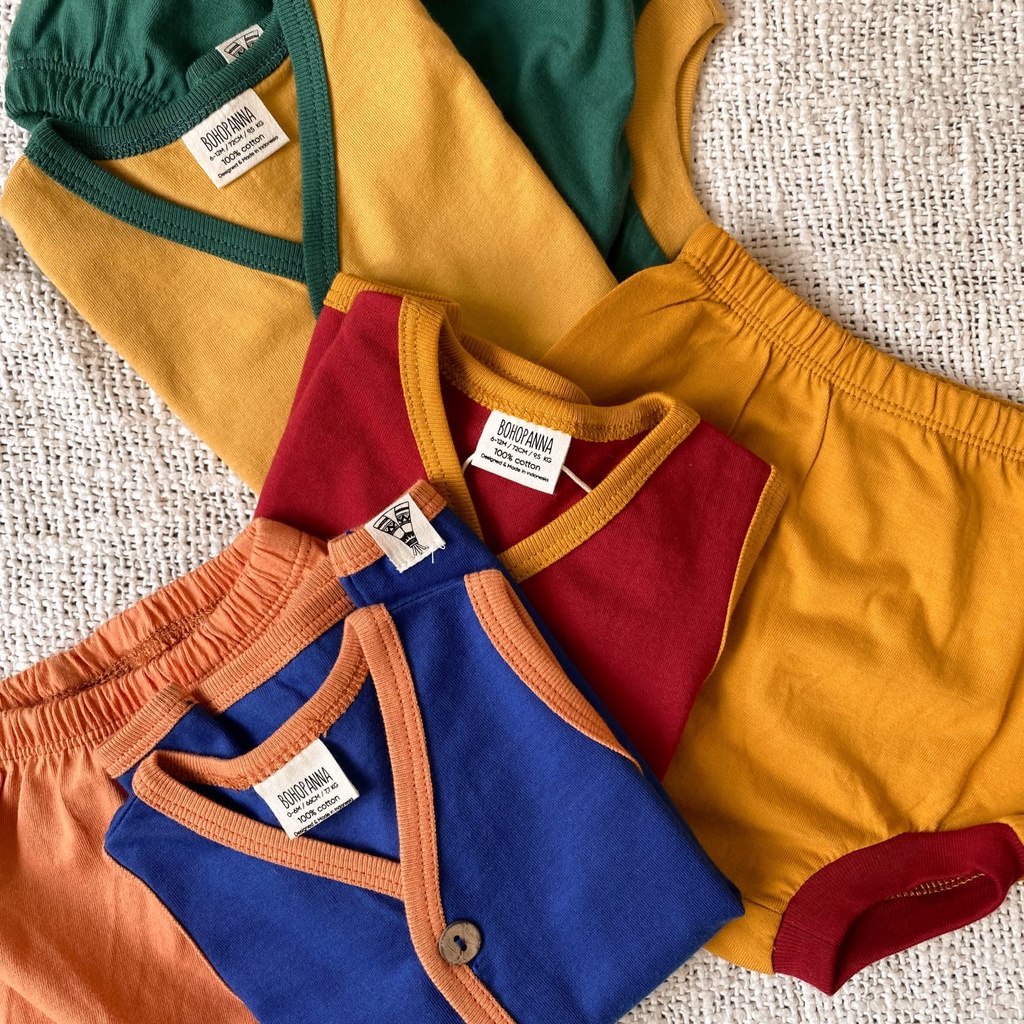 Bohopanna Tabi Set | Setelan Bayi | Set Baju Anak Bayi Cewek Cowok