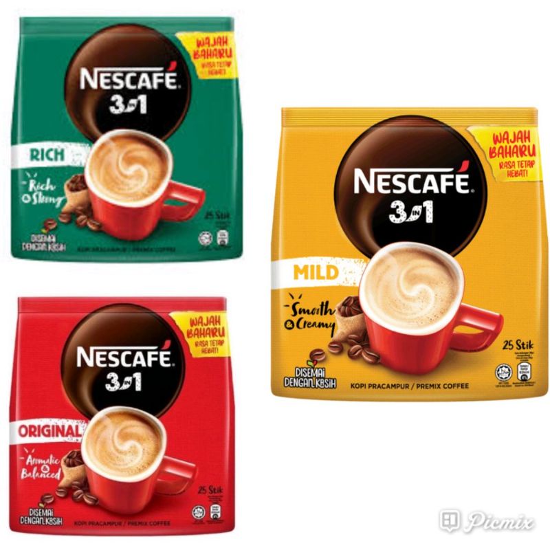Jual Nescafe 3in1 malaysia nescafe 3 in 1 malaysia nescafe malaysia coffee nescafe Shopee