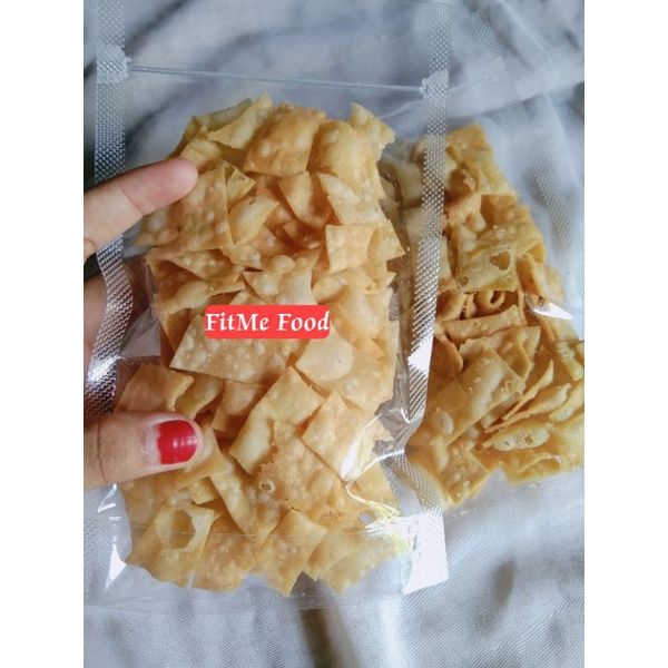 

Kerupuk Kulit Pangsit Original keripik enak kerupuk gurih renyah 100 gra