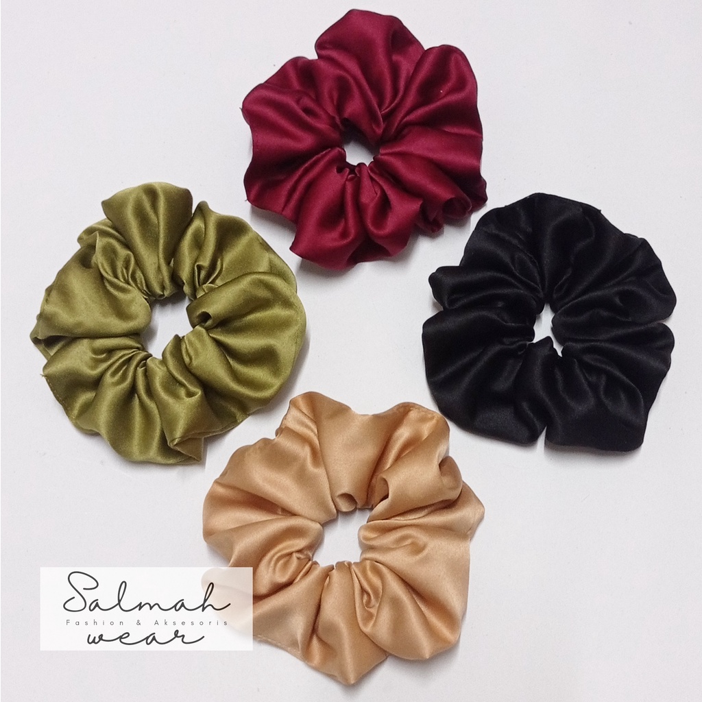 Paket Usaha 50 pcs Ikat Rambut Scrunchie Free Plastik
