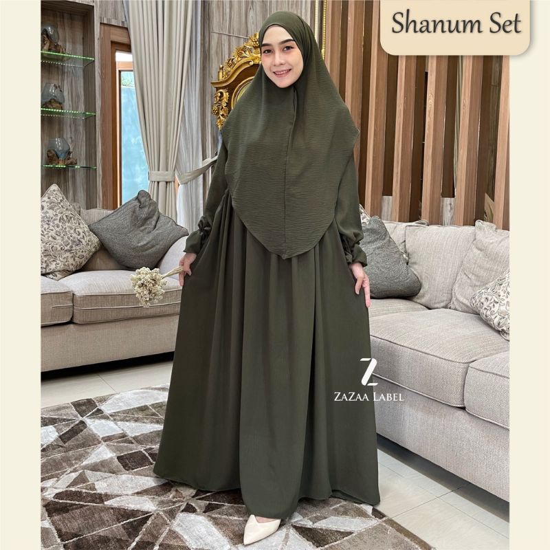 SET SHANUM SYARI/SET SYAR'I MURAH/GAMIS MURAH