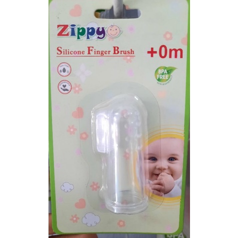 Silicone ZIPPY , sikat gigi jari zippy , sikat jari bayi, zappy