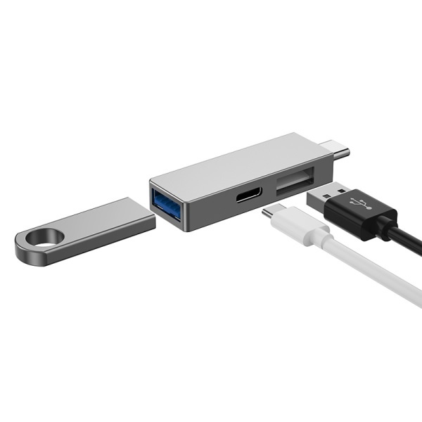 AKN88 - WIWU T02 PRO - USB Type-C Hub to USB 3.0 - 2.0 - USB-C Converter