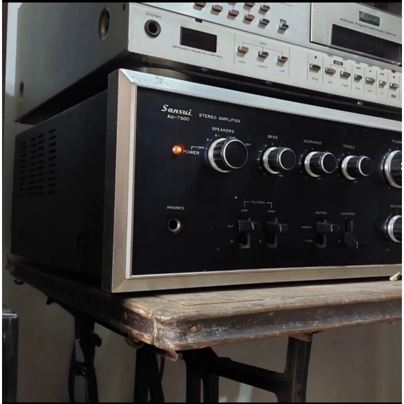 Amplifier Sansui AU-7500 Mulus Ori Normal