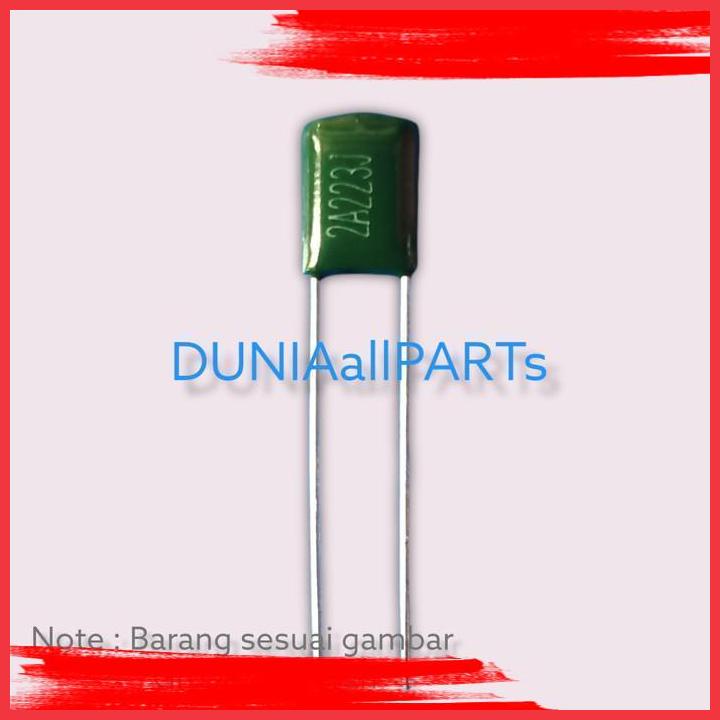 (DAP) kapasitor polyester 223J 100V CL11 2A223J / 2A223J