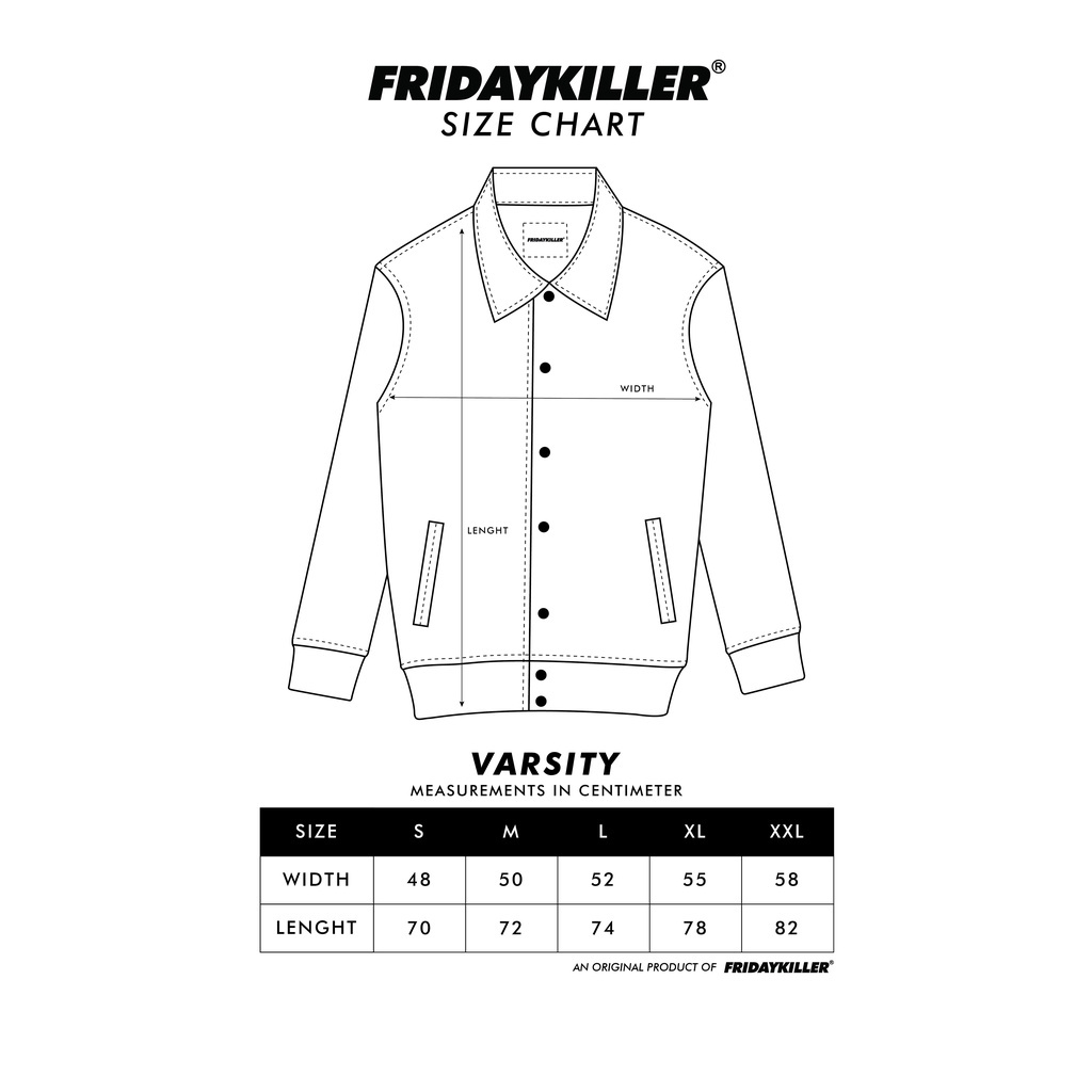 JAKET VARSITY FRIDAY KILLER | BIG F GREEN