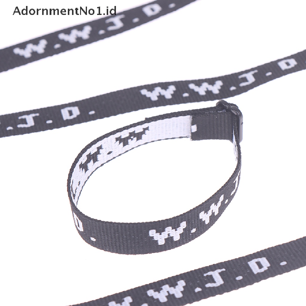 [AdornmentNo1] 4pcs Gelang WWJD Gelang Religi What Would Jesus Do Gelang Alkitab [ID]