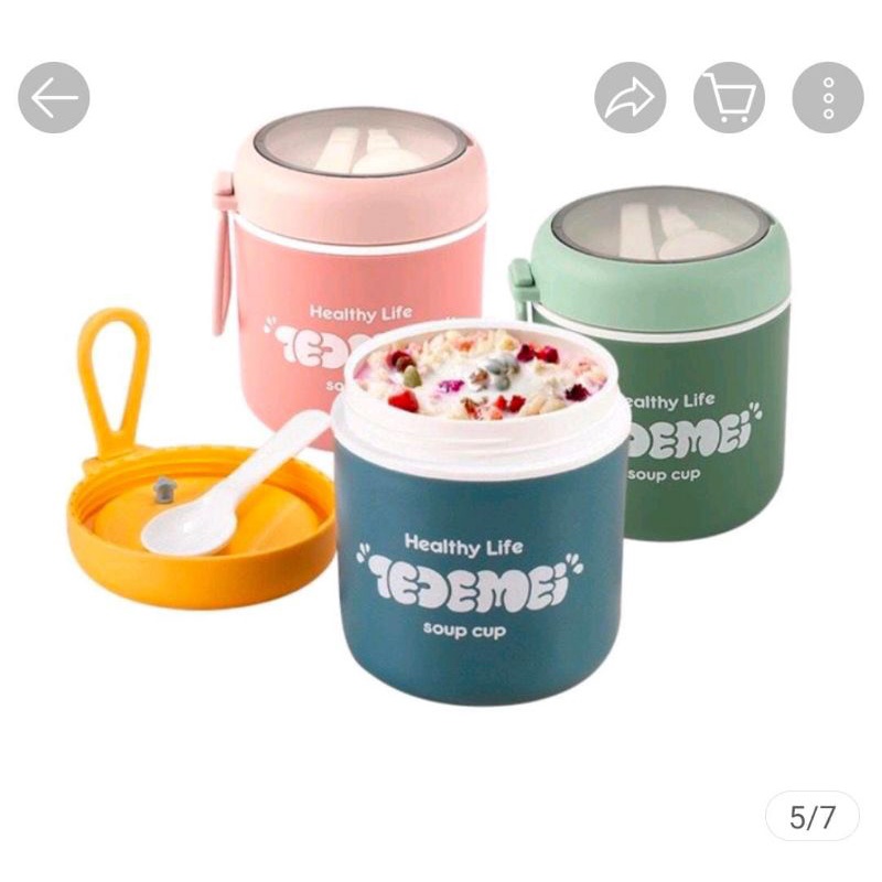 TEMPAT SOUP TEDEMAI CUP/TRAVEL SUP CUP / KOTAK BEKAL PLASTIK BPA FREE