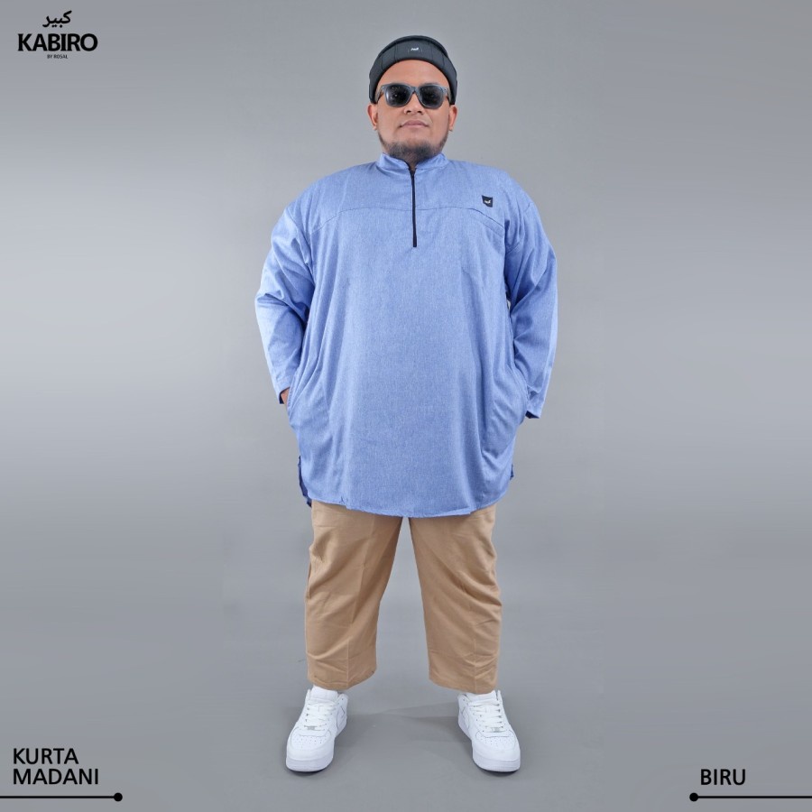 Kurta Madani KABIRO Baju Koko Pakistan Pria Dewasa Big Size Jumbo