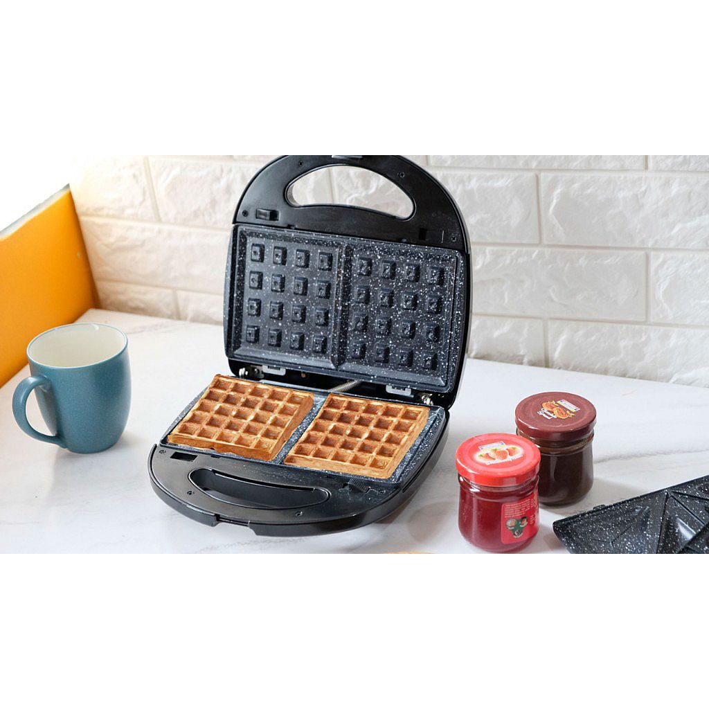 Toaster / Sandwich Maker Idealife IL-202 - Pemanggang Roti 4in1