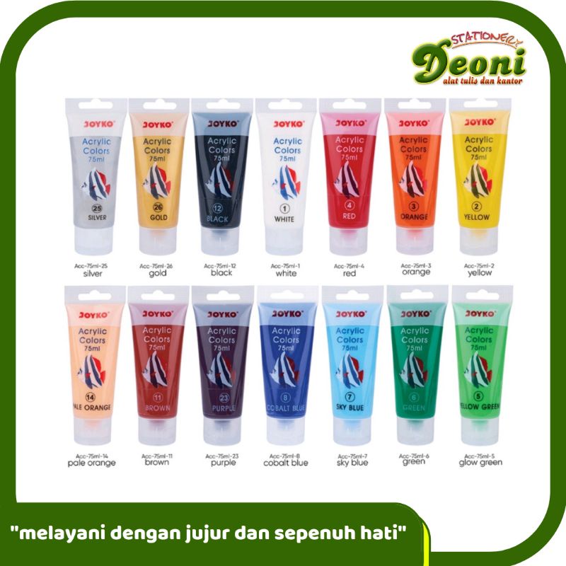 

Joyko Cat Acrylic Cat Akrilik Colors 75ml