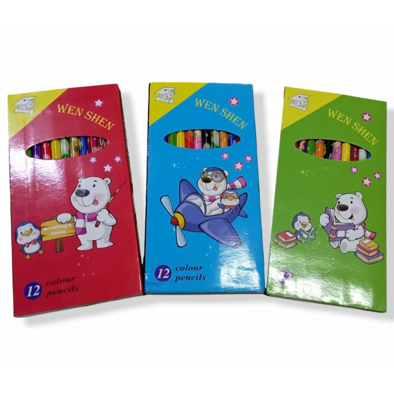 

Pensil Warna Panjang 12 Colors Wen Shen