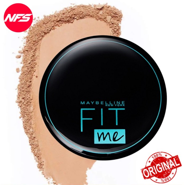Diskon  Maybelline Fit Me Compact Powder 12H Oil Control-Matte+Poreless-Bedak