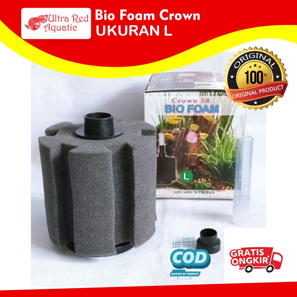 Biofoam Crown L Bio Foam Aquarium Aquascape Sponge Filter Ukuran L