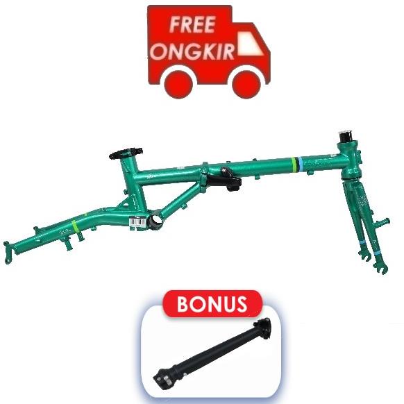 Frame Sepeda - Fnhon Frame Set Gust Strip Series + Handlepost V-Brake 16