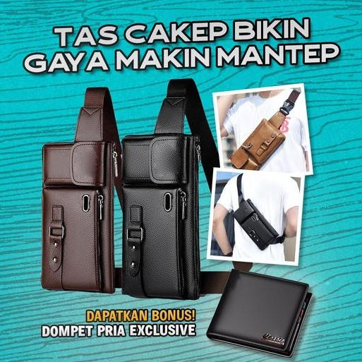 [PFW99] Marvel Waist Bag Kulit Premium Kirim Sekarang