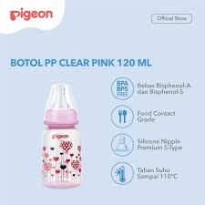 Botol Susu Bayi Pigeon S-Type Nipple 50 ml/120 ml/ 240 ml