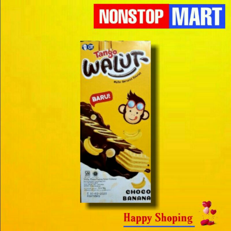 

WALUT Tango wafer choco banana 1 pack isi 12 pcs