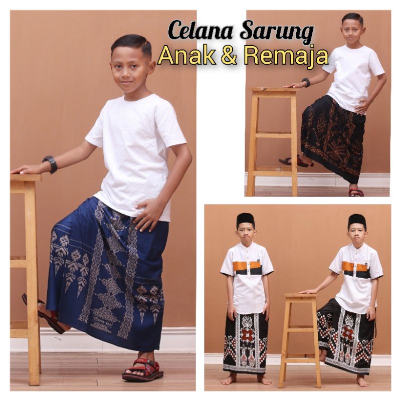 Celana Sarung Anak Laki-laki 5-13 tahun