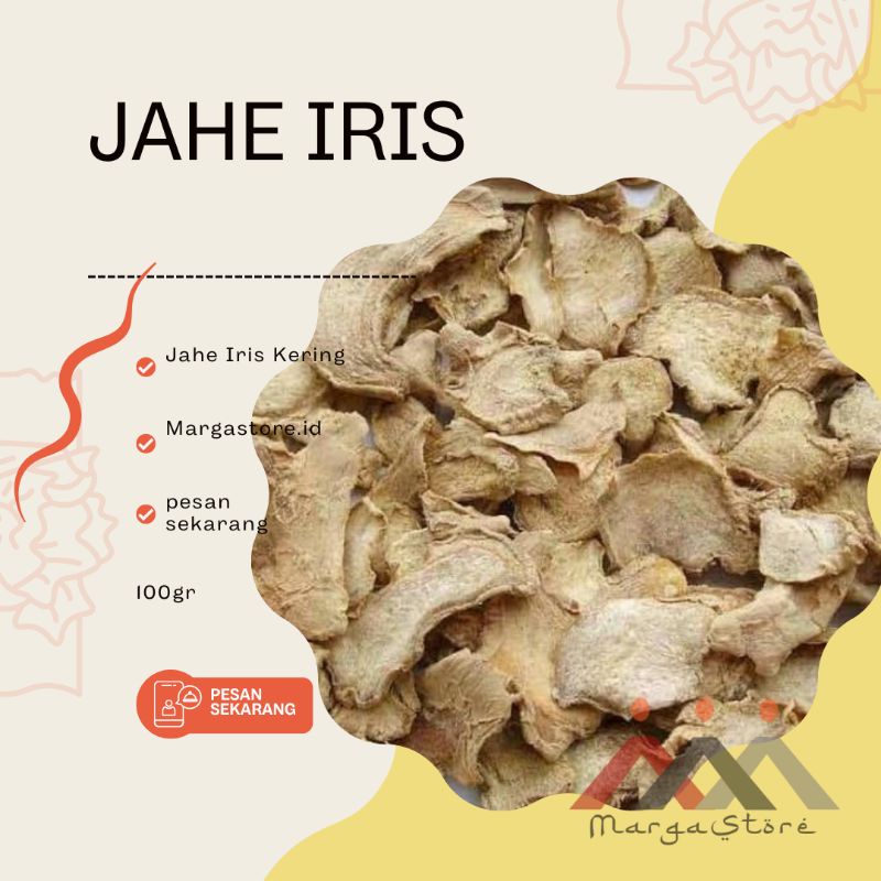 

Jahe Iris Kering 100gr Jahe Kering