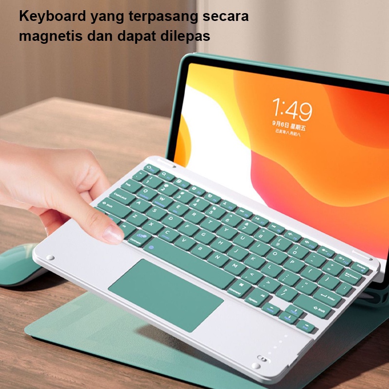 Bluetooth Keyboard Case Touchpad Thin and easy to carry Suitable for iPad Pro 11 2020 2021 2018 Air 4 / Air5 10.9