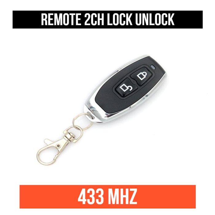 Remote 433MHZ 2 CH 2CH Lock Unlock Remot RF433 Wireless Transmitter